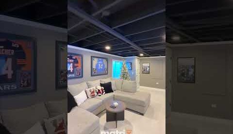 Man Cave Ideas For Your Basement #finishedbasement #shorts #mancave