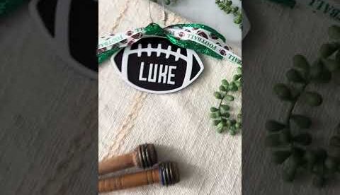 π Personalized Football Bag Tag | Custom Sports Accessory for Players & Fans